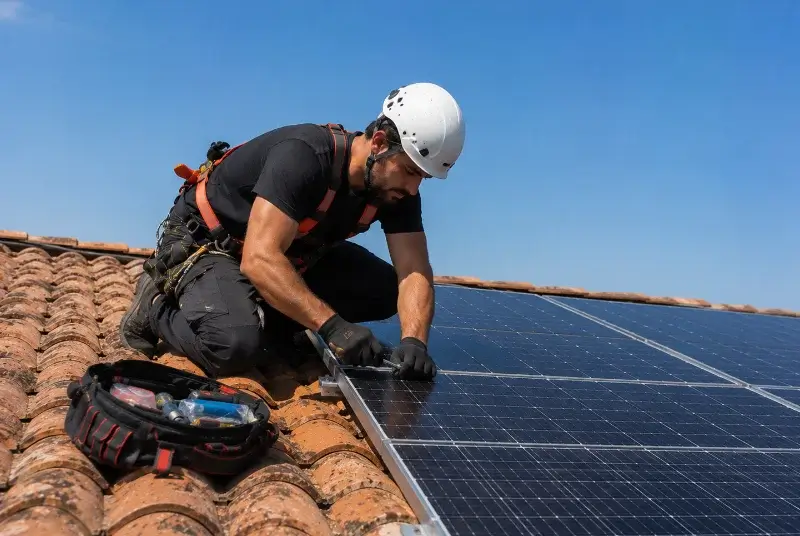 Maintenance et monitoring de panneaux solaires à Bougé-Chambalud
