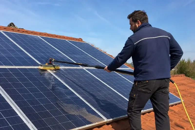 Nettoyage et entretien de panneaux solaires à Bougé-Chambalud